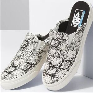Vans Mule Sf Snake Marshmallow Slip on‎ Sneakers Size 6 Women